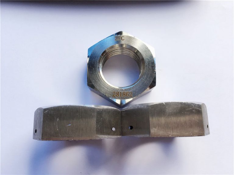 Εξάγωνο παξιμάδι εμπλοκής με οπή διάτρησης