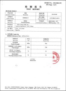 Πιστοποιητικό για A193 B8M CL2