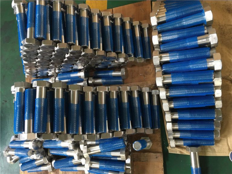 sus 304l en1.4306 ss δακτύλιοι εξαγωνικού συνδέσμου iso4014 ημικύματος