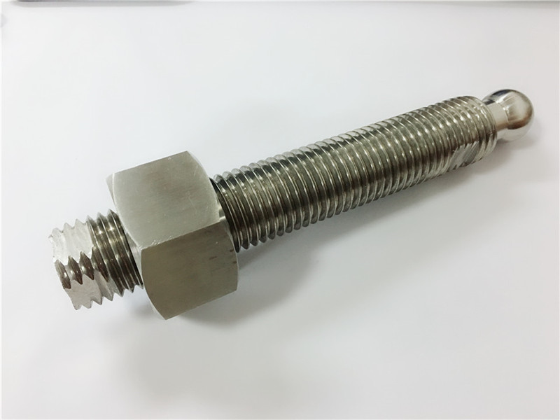 προσαρμοσμένη υψηλής ποιότητας cnc τόρνο στρέψης τιτανίου μπάλα σφιγκτήρα stud