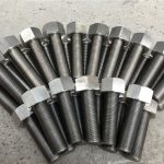 254smo uns s31254 el1.4547 μπουλόνια και περικόχλια 1-1 / 2 "-8unx180mm ράβδος σπειρώματος