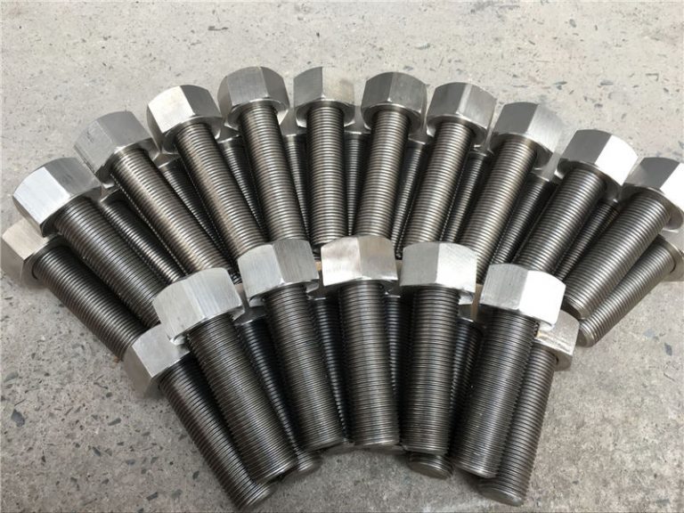 254smo uns s31254 el1.4547 μπουλόνια και περικόχλια 1-1 / 2 "-8unx180mm ράβδος σπειρώματος